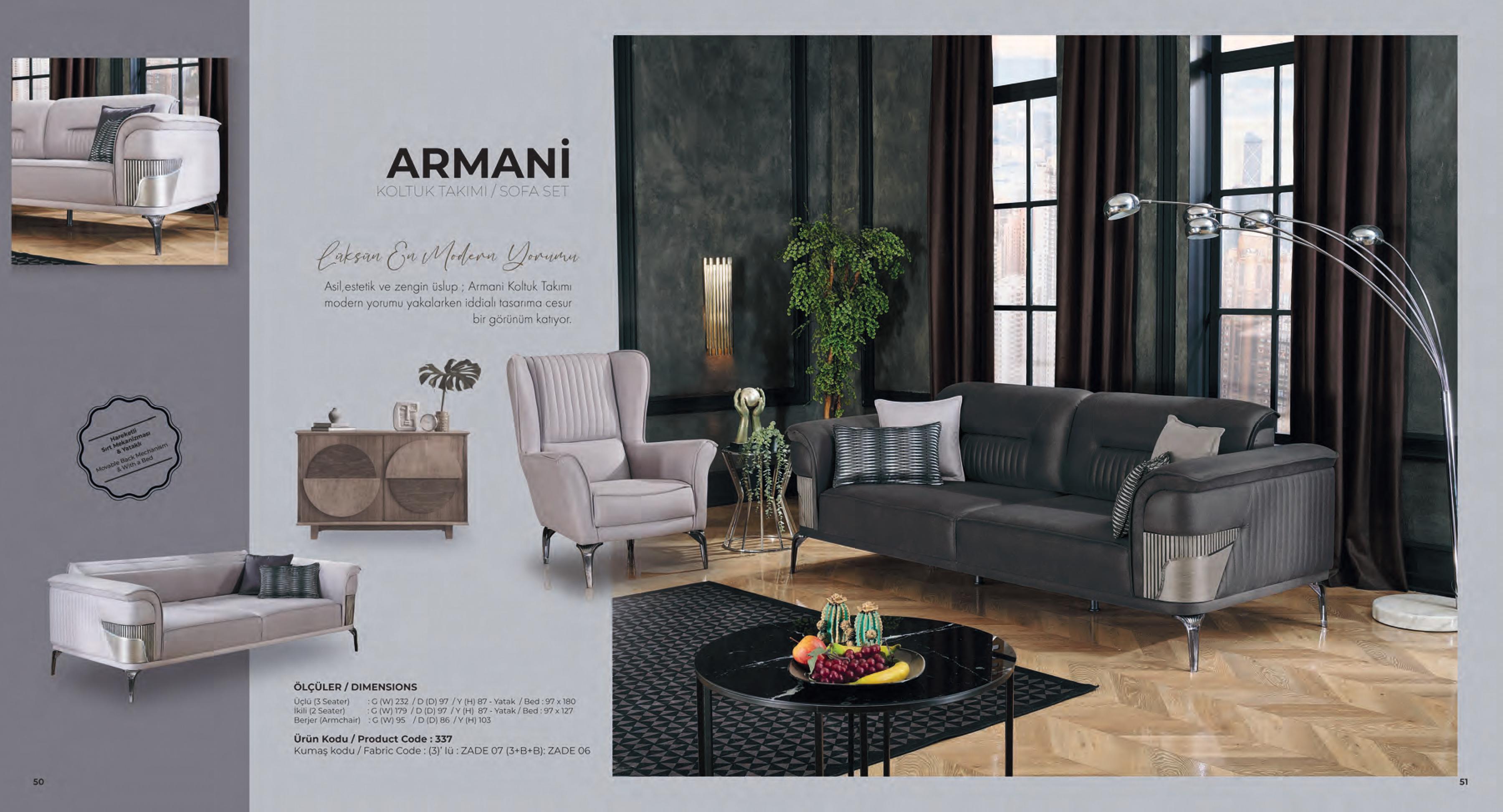 ARMANİ KOLTUK TAKIMI